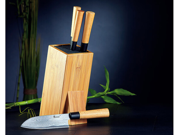 Mise en situation avec des couteaux du block Tokio