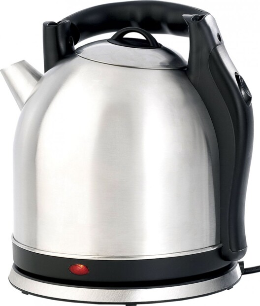 Bouilloire en acier inoxydable. Design rétro élégant