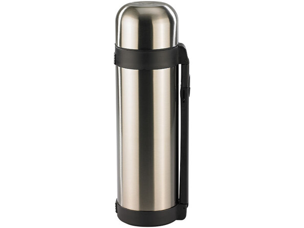 Bouteille isotherme en inox + 2 gobelets - Maxi 1,8 L