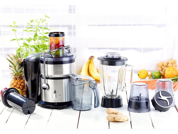 Centrifugeuse professionnelle avec mixeur et hachoir