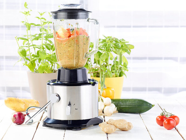 Centrifugeuse professionnelle avec mixeur et hachoir