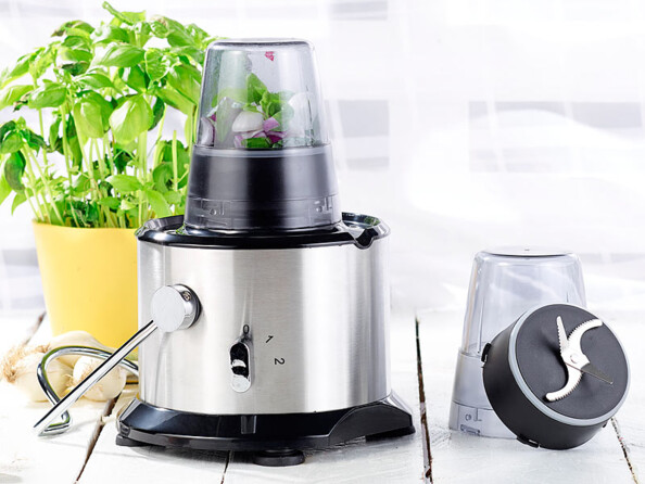 Centrifugeuse professionnelle avec mixeur et hachoir