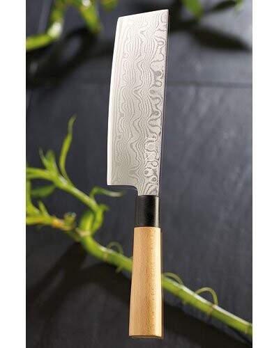 Couteau hachoir Damas - 17,5 cm