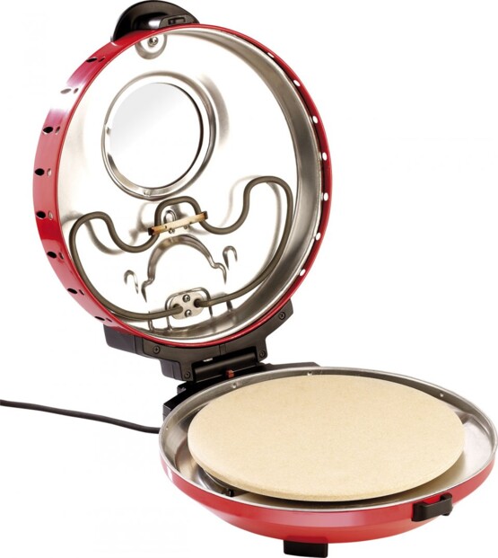 Cuiseur à pizza avec minuteur et pierre de cuisson