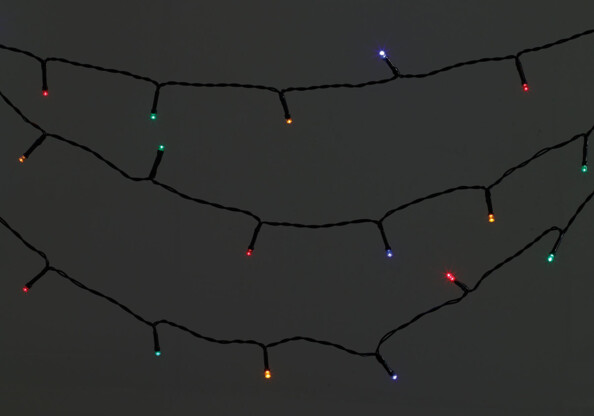 Guirlande lumineuse solaire pour extérieur - 4 couleurs - 20 m