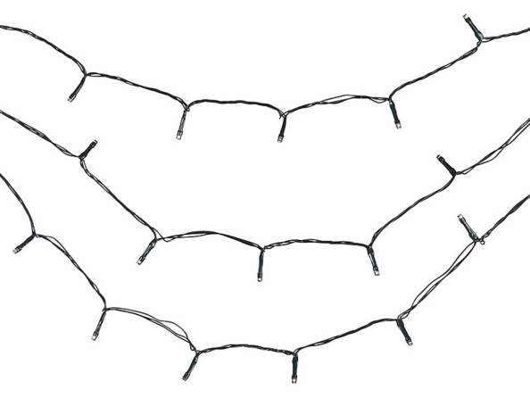 Guirlande étanche vue sur les LED