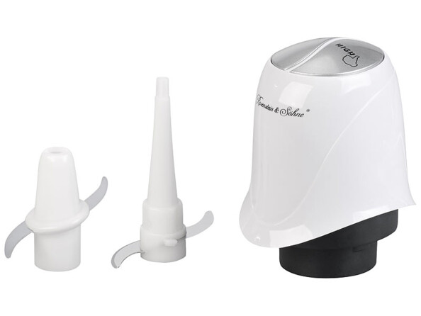 Mini hachoir électrique avec 4 lames amovibles en inox