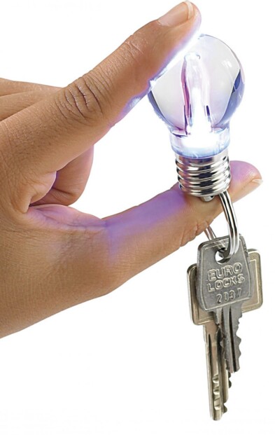 Lampe de poche & porte-clés ''Ampoule''