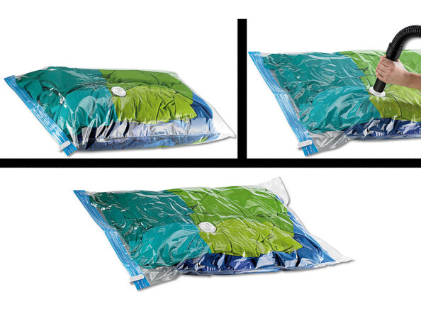 Sacs à linge réutilisables avec valve d’aspiration universelle pour tous les aspirateurs classiques