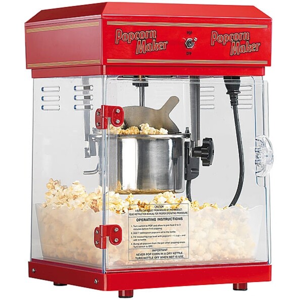 Machine à pop-corn en fonctin sans le chariot