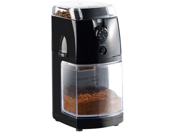 Moulin à café électrique. 8 niveaux de mouture sélectionnables : de grossier à super fin