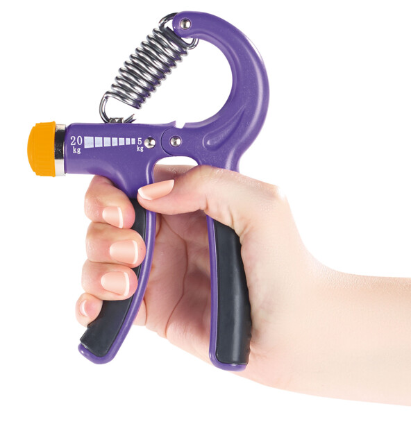 Muscleur ergonomique pour main et avant-bras, tension réglable - 5 à 20 kg