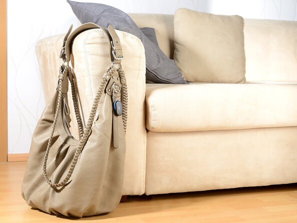 Porte clé siffleur fixé sur un sac