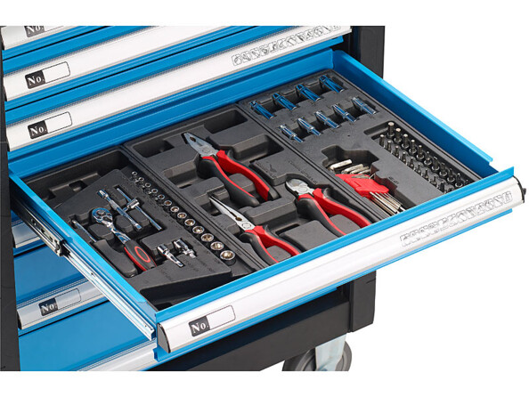 Servante d'atelier équipée, 196 pièces