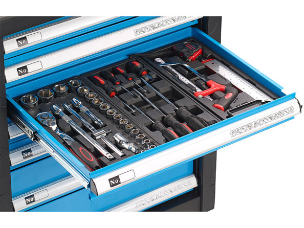 Servante d'atelier équipée, 196 pièces