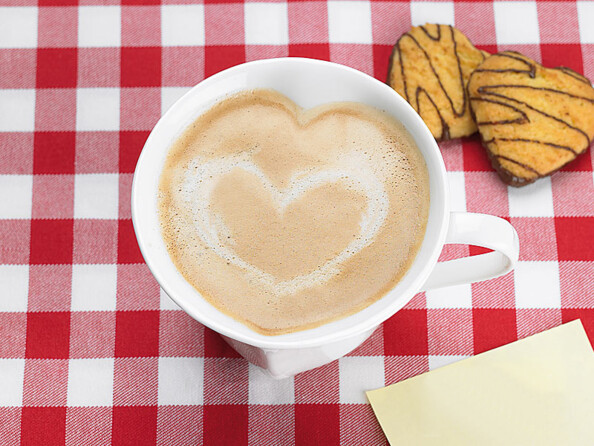 Tasse en porcelaine en forme de cœur