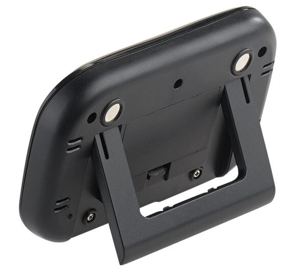 Arrière d'une alarme de températures avec pied et aimants