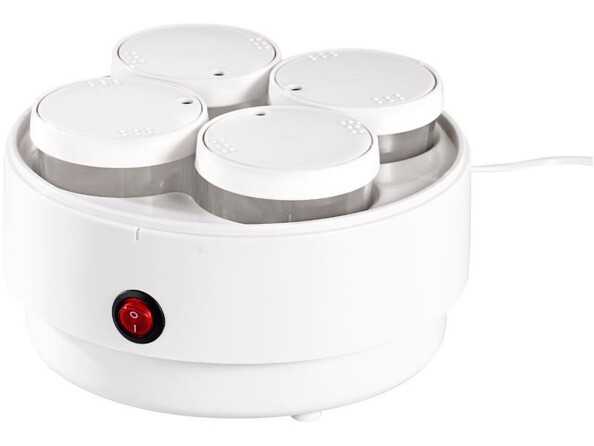 Yaourtière électrique avec 4 pots en verre, par Pearl