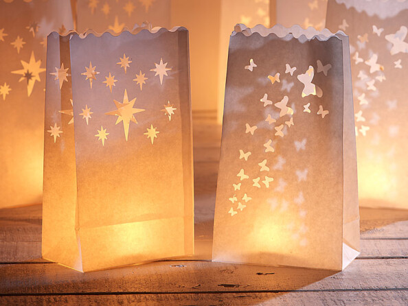 Décorations pour photophores mise en situation gros plan