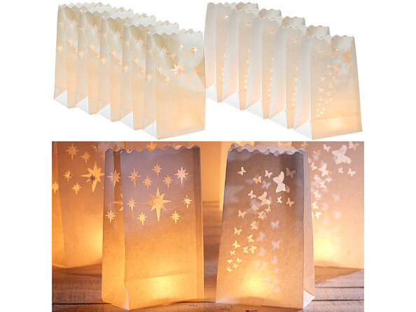 Décorations pour photophores mise en situation