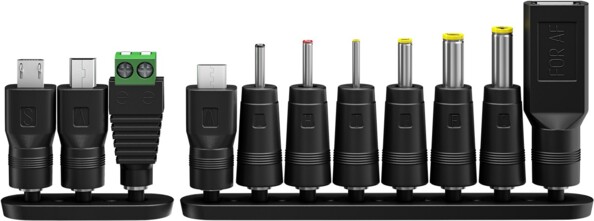 11 adaptateurs DC et USB différents