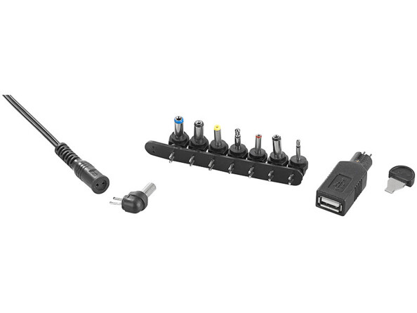 Neuf raccords pour adaptateur secteur universel 3000 mA Revolt.