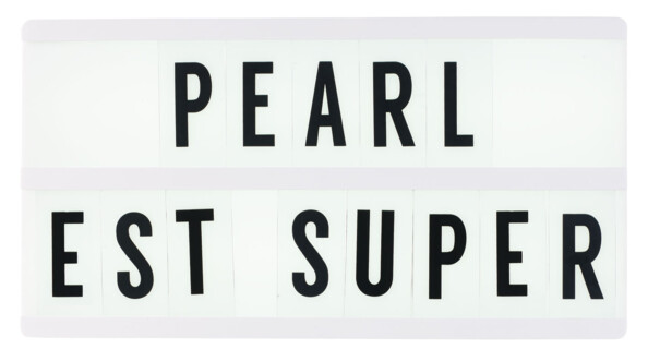 Boîte d'affichage lumineuse personnalisable - 2 lignes - Cadre noir