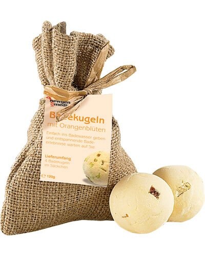 Boules effervescentes pour le bain - orange rafraîchissante