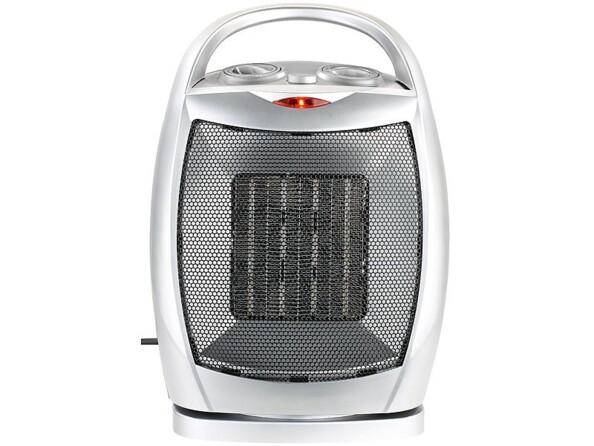 Chauffage d'appoint pivotant céramique Sichler. Thermostat à réglage continu