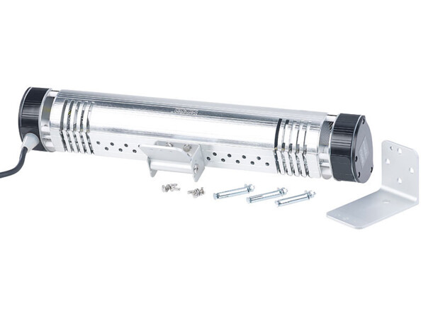 Chauffage radiant avec materiel de montage