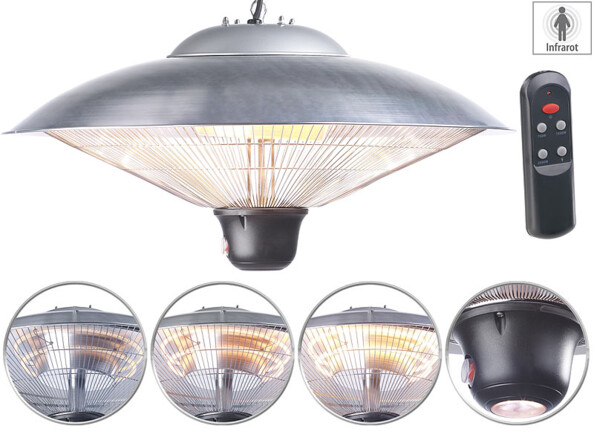 Chauffage radiant infrarouge de plafond 2000 W IRW-2100