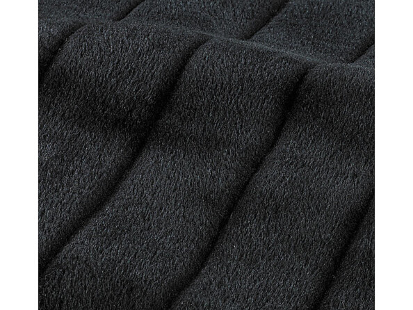 Couverture imitation fourrure noire