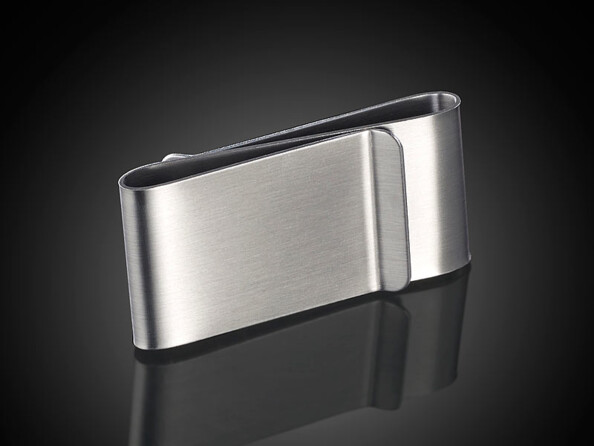 Double pince à billets en acier inoxydable