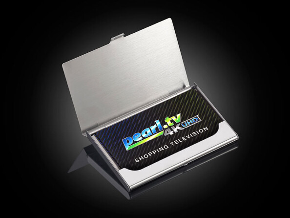 2 étuis pour cartes de visite et cartes de crédit ultrafin et RFID