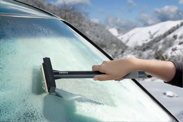 Grattoir pare-brise avec lame en cuivre