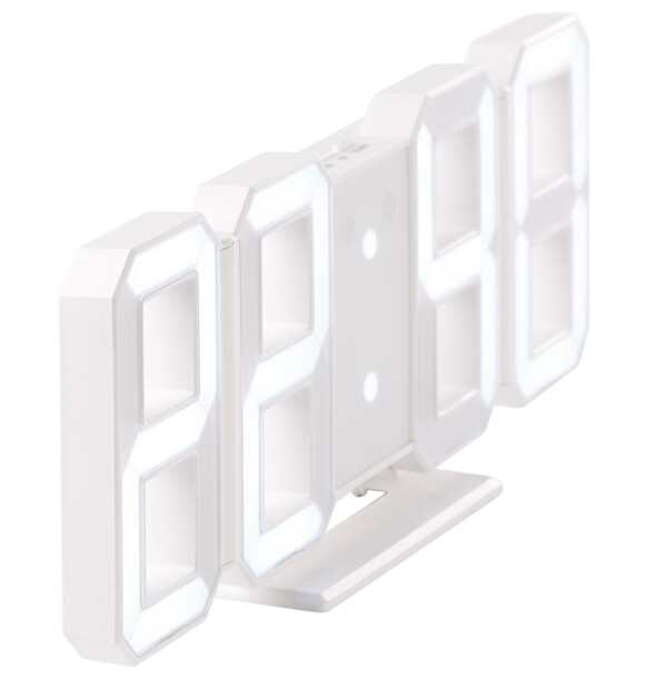 Horloge LED digitale design 3D avec fonction réveil - Grande