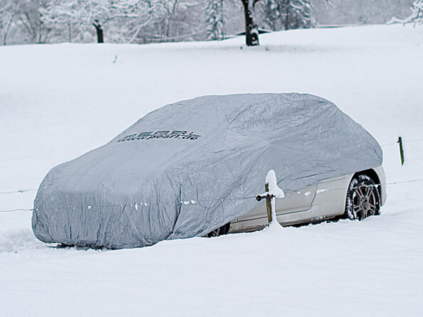 Housse de protection auto en polyester taille S, 406 x 165 x 119 cm