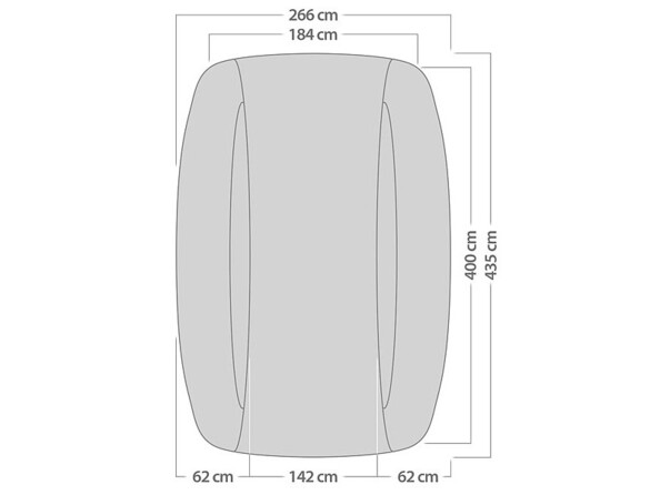 Housse de protection auto grand froid - 410 X 140 X 65 cm Lescars