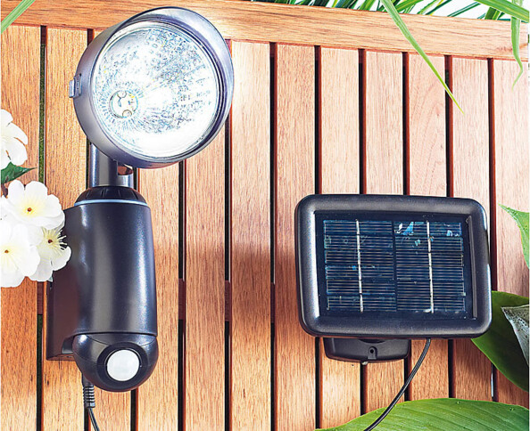 Lampe solaire murale à détecteur de mouvement