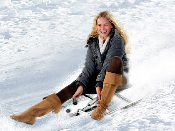 Luge pliable en aluminium