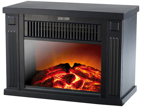 Mini-cheminée électrique 1200 W - noir