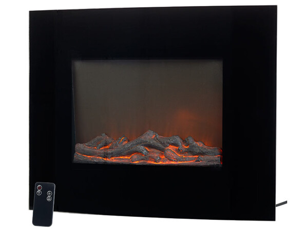 radiateur radiant soufflant avec effet feu de cheminée pour chauffage et decoration salon