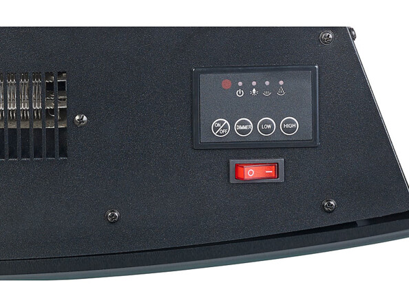 Mini cheminée électrique murale 2000 W à radiateur soufflant