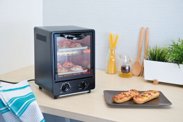 Mini four compact 900 W / 9 L à 2 niveaux