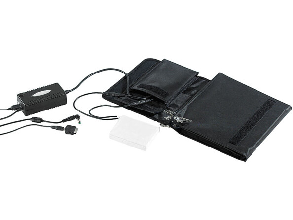 Panneau solaire mobile pliable avec batterie de secours - 15 W