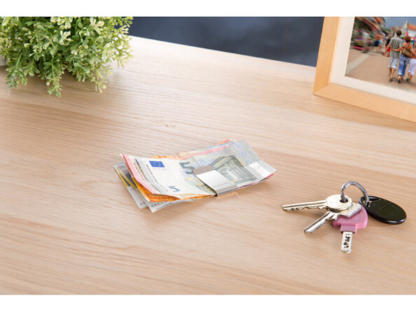 2 pinces à billets en acier inoxydable