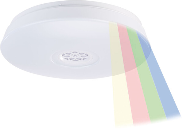 Plafonnier à LED RVBB 24 W avec haut-parleur et fonction bluetooth
