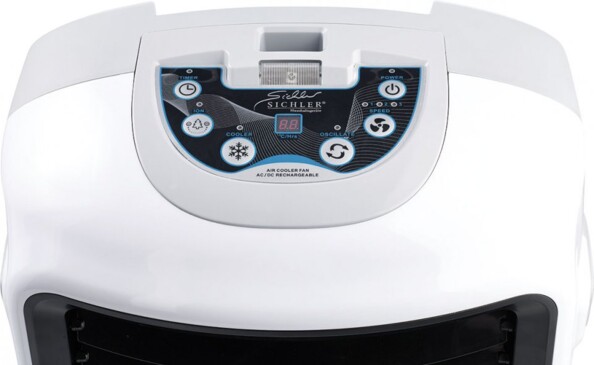 Rafraîchisseur d'air XXL avec ioniseur : Sichler LW-550. 3 vitesses et direction de l'air réglables