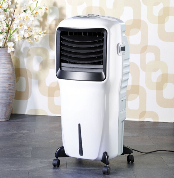 Rafraîchisseur d'air XXL avec ioniseur : Sichler LW-550.Réservoir d'eau 20 litres