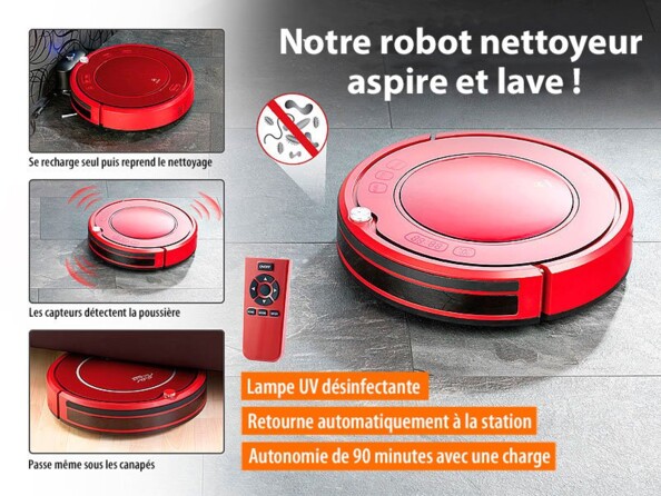 Robot aspirateur à lampe UV PCR-3550UV